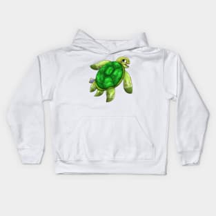 Cherrapin: Green Kids Hoodie